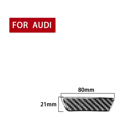 Car Carbon Fiber Armrest Box Decorative Sticker for Audi A6L / A7 2019-, Left and Right Drive Universal by buy2fix