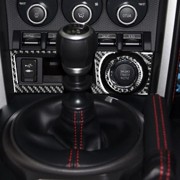 3 in 1 Car Carbon Fiber Storage Box A Decorative Sticker for Subaru BRZ / Toyota 86 2017-2019, Right Drive by buy2fix