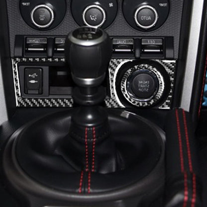 3 in 1 Car Carbon Fiber Storage Box A Decorative Sticker for Subaru BRZ / Toyota 86 2017-2019, Right Drive by buy2fix