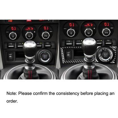 3 in 1 Car Carbon Fiber Storage Box A Decorative Sticker for Subaru BRZ / Toyota 86 2017-2019, Right Drive by buy2fix