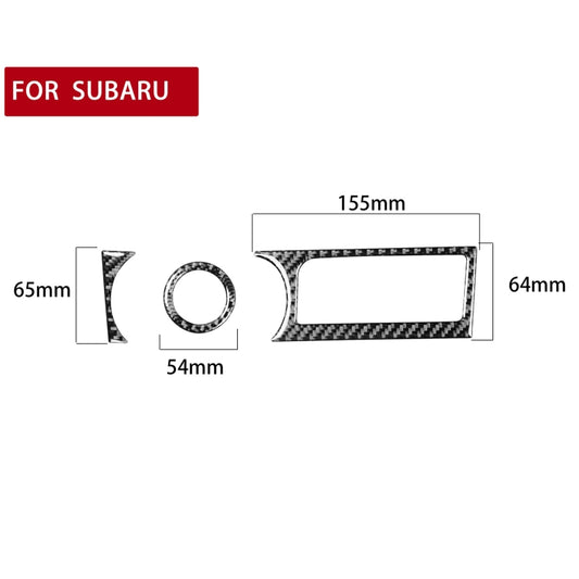 3 in 1 Car Carbon Fiber Storage Box A Decorative Sticker for Subaru BRZ / Toyota 86 2017-2019, Left Drive by buy2fix