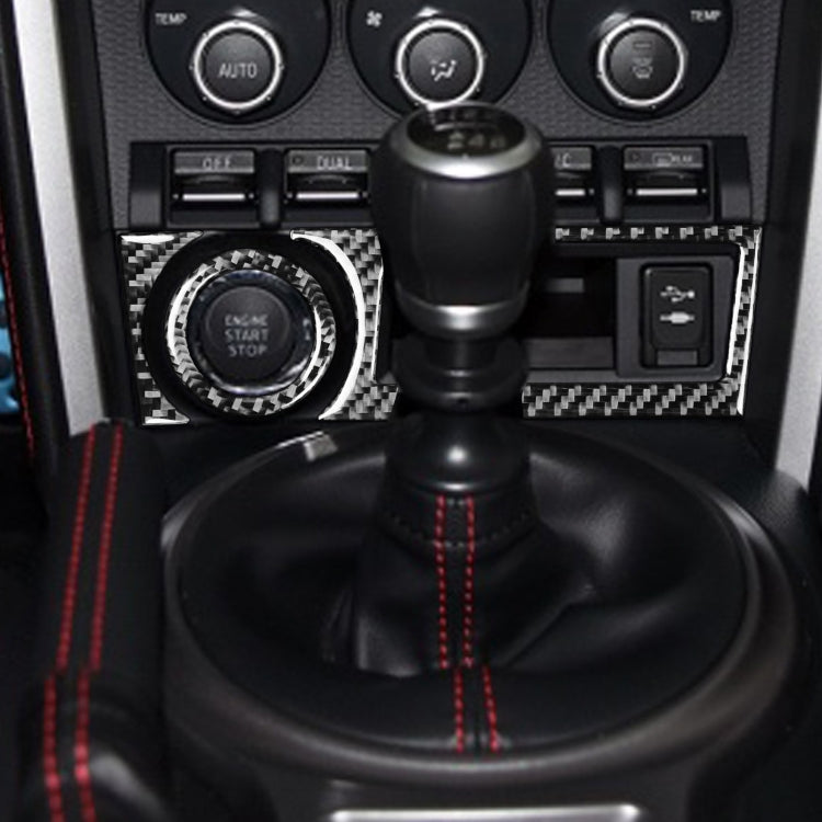 3 in 1 Car Carbon Fiber Storage Box A Decorative Sticker for Subaru BRZ / Toyota 86 2017-2019, Left Drive by buy2fix