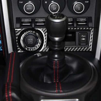 3 in 1 Car Carbon Fiber Storage Box A Decorative Sticker for Subaru BRZ / Toyota 86 2017-2019, Left Drive by buy2fix