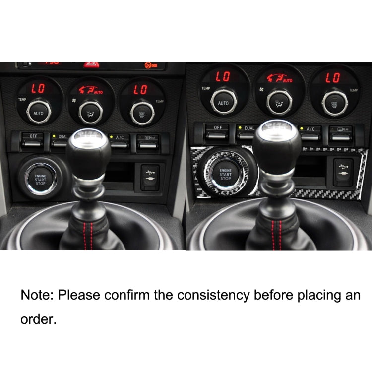 3 in 1 Car Carbon Fiber Storage Box A Decorative Sticker for Subaru BRZ / Toyota 86 2017-2019, Left Drive by buy2fix