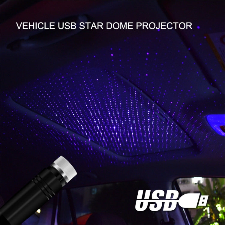 Car USB Star Dome Projector Hose Light, Constantly Bright Version(Purple Blue) by buy2fix