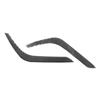 2 PCS / Set Carbon Fiber Car Headlight Eyebrow Decorative Sticker for Toyota Tundra 2014-2018, Left Right Driving by buy2fix