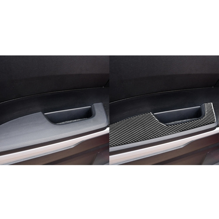 4 PCS / Set Carbon Fiber Car Door Armrest Panel Decorative Sticker for Toyota Tundra 2014-2018, Left Right Driving - Car Interior Mouldings by buy2fix | Online Shopping UK | buy2fix