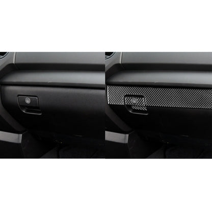 3 PCS / Set Carbon Fiber Car Co-pilot Glove Box Decorative Sticker for Toyota Tundra 2014-2018, Left Driving by buy2fix