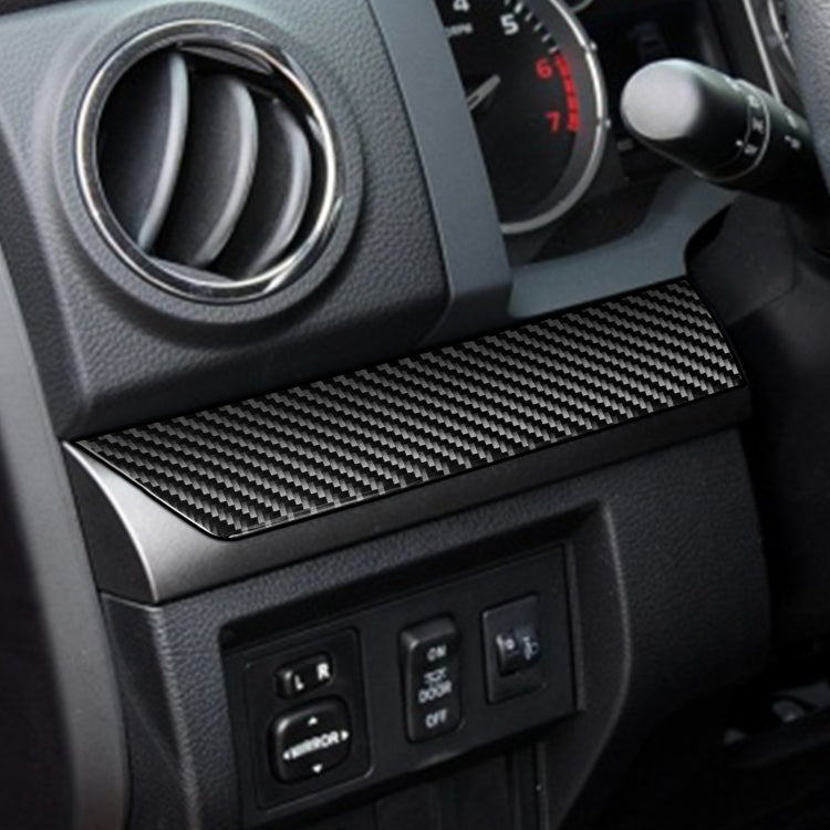 3 PCS / Set Carbon Fiber Car Center Console Decorative Sticker for Toyota Tundra 2014-2018, Left Driving by buy2fix
