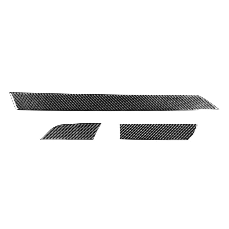 3 PCS / Set Carbon Fiber Car Center Console Decorative Sticker for Toyota Tundra 2014-2018, Right Driving by buy2fix