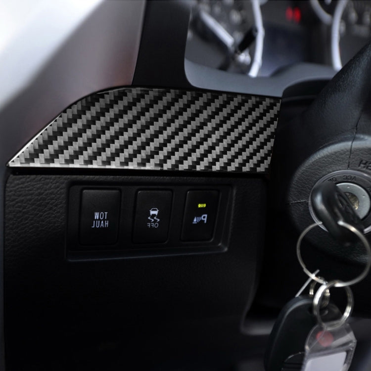 3 PCS / Set Carbon Fiber Car Center Console Decorative Sticker for Toyota Tundra 2014-2018, Right Driving by buy2fix