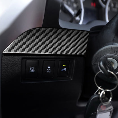 3 PCS / Set Carbon Fiber Car Center Console Decorative Sticker for Toyota Tundra 2014-2018, Right Driving by buy2fix