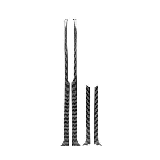 4 PCS / Set Carbon Fiber Car Door Panel Decorative Sticker for Toyota Tundra 2014-2018, Left Right Driving - Car Interior Mouldings by buy2fix | Online Shopping UK | buy2fix