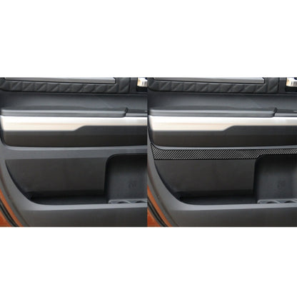 4 PCS / Set Carbon Fiber Car Door Panel Decorative Sticker for Toyota Tundra 2014-2018, Left Right Driving - Car Interior Mouldings by buy2fix | Online Shopping UK | buy2fix