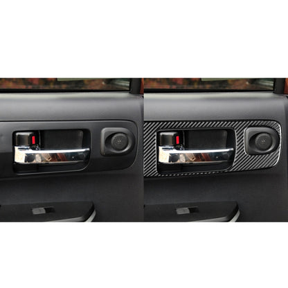 4 PCS / Set Carbon Fiber Car Door Inner Handle Decorative Sticker for Toyota Tundra 2014-2018, Left Driving - Car Interior Mouldings by buy2fix | Online Shopping UK | buy2fix