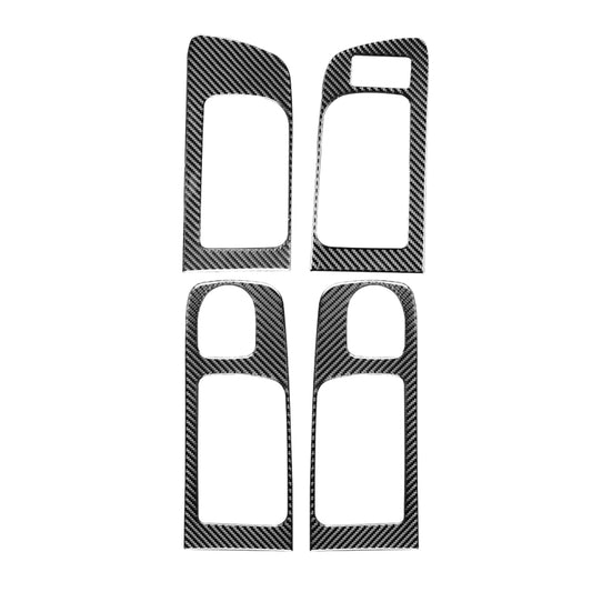 4 PCS / Set Carbon Fiber Car Door Inner Handle Decorative Sticker for Toyota Tundra 2014-2018, Right Driving - Car Interior Mouldings by buy2fix | Online Shopping UK | buy2fix