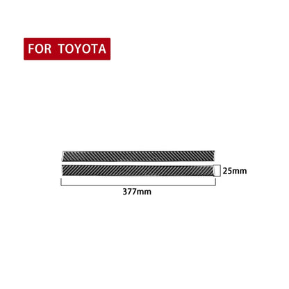 2 PCS / Set Carbon Fiber Car Rearview Mirror Anti-scratch Strip Decorative Sticker for Toyota Tundra 2014-2018, Left Right Driving by buy2fix