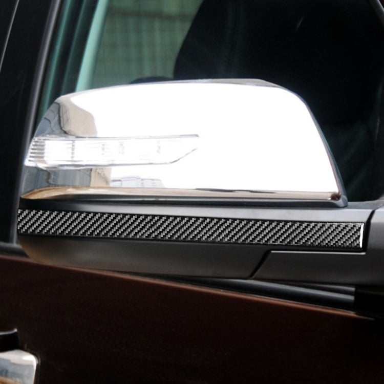 2 PCS / Set Carbon Fiber Car Rearview Mirror Anti-scratch Strip Decorative Sticker for Toyota Tundra 2014-2018, Left Right Driving by buy2fix