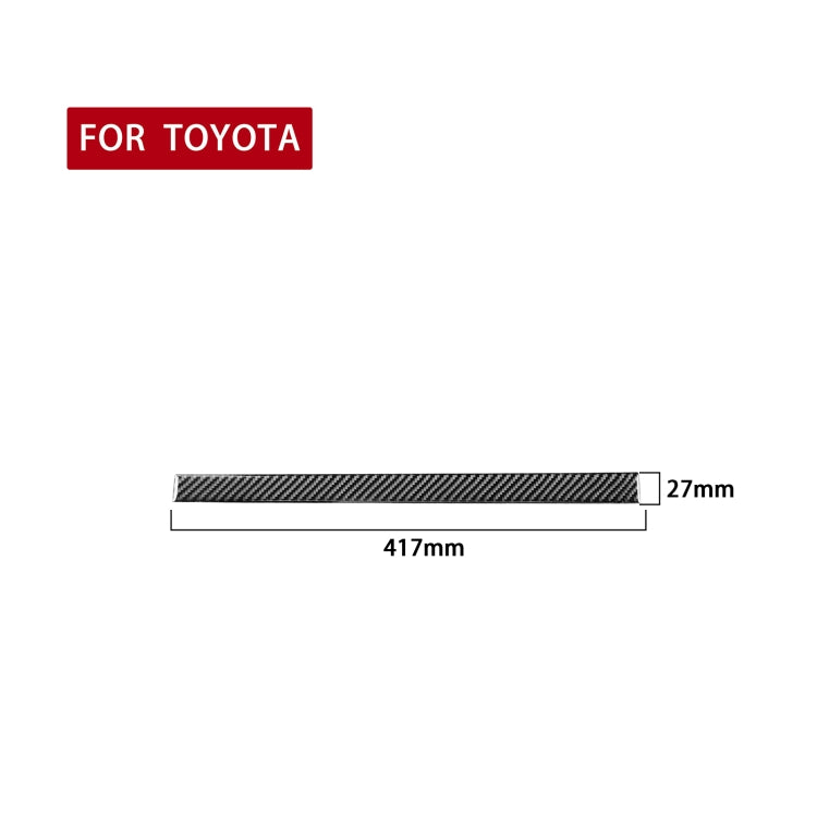 Carbon Fiber Car Central Control Cup Holder Slot Mat Decorative Sticker for Toyota Tundra 2014-2018, Left Right Driving by buy2fix