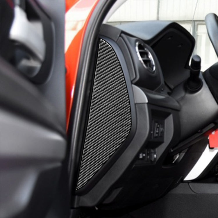 2 PCS / Set Carbon Fiber Car Door Anti-collision Cushion Decorative Sticker for Toyota Tundra 2014-2018, Left Right Driving by buy2fix