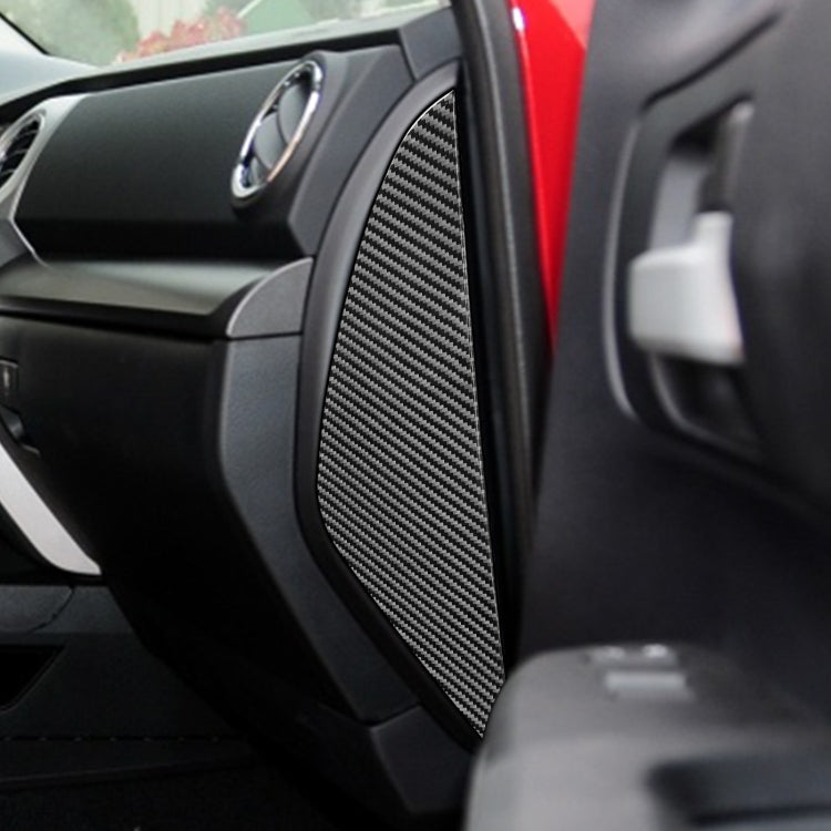 2 PCS / Set Carbon Fiber Car Door Anti-collision Cushion Decorative Sticker for Toyota Tundra 2014-2018, Left Right Driving by buy2fix