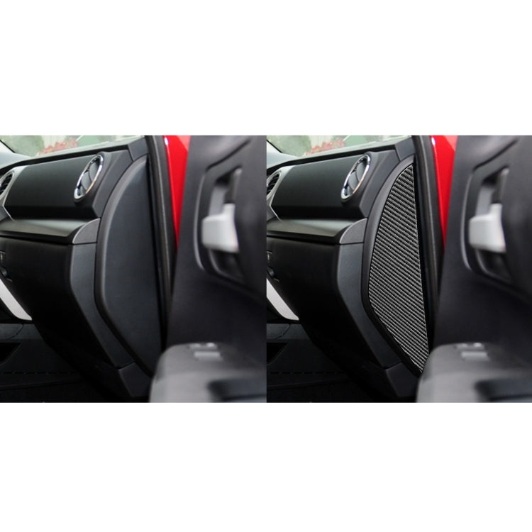 2 PCS / Set Carbon Fiber Car Door Anti-collision Cushion Decorative Sticker for Toyota Tundra 2014-2018, Left Right Driving by buy2fix