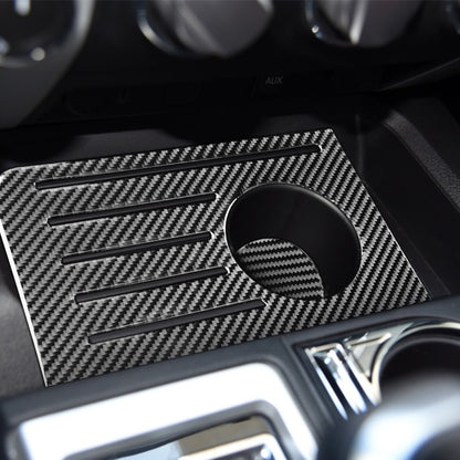 2 PCS / Set Carbon Fiber Car Central Control Storage Box Slot Mat Decorative Sticker for Toyota Tundra 2014-2018, Left Right Driving by buy2fix