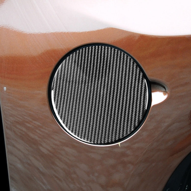 Carbon Fiber Car Fuel Tank Cover Decorative Sticker for Toyota Tundra 2014-2018, Left Right Driving Universal by buy2fix