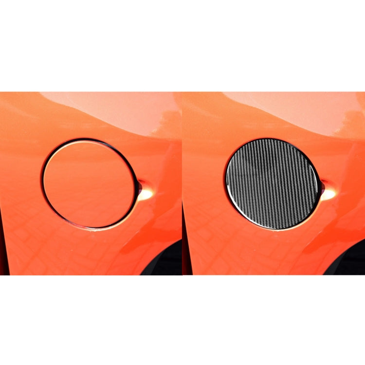 Carbon Fiber Car Fuel Tank Cover Decorative Sticker for Toyota Tundra 2014-2018, Left Right Driving Universal by buy2fix