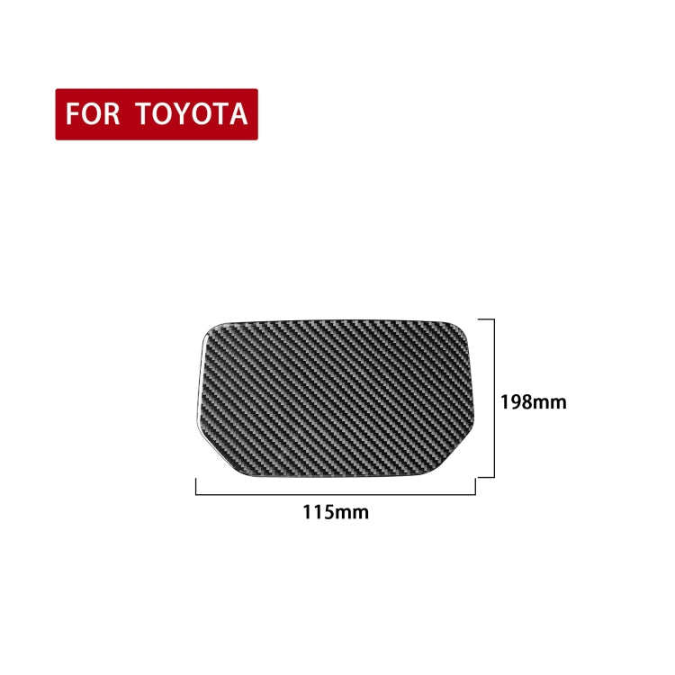 Carbon Fiber Car Dashboard Storage Box Mat Decorative Sticker for Toyota Tundra 2014-2018, Left Right Driving Universal by buy2fix