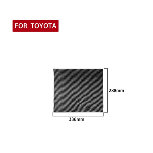 Carbon Fiber Car Rear Exhaust Air Outlet Anti-kick Panel Decorative Sticker for Toyota Tundra 2014-2018, Left Right Driving Universal by buy2fix