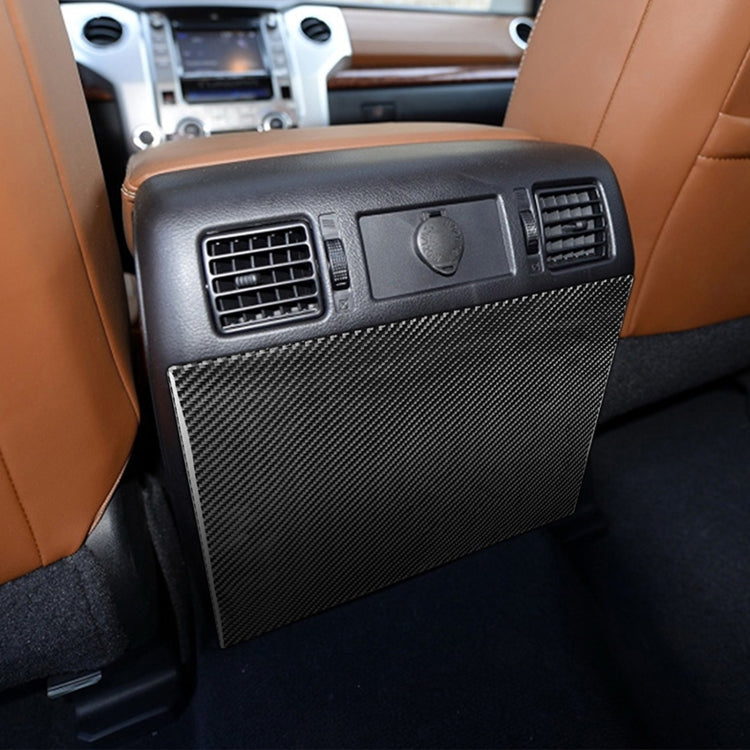 Carbon Fiber Car Rear Exhaust Air Outlet Anti-kick Panel Decorative Sticker for Toyota Tundra 2014-2018, Left Right Driving Universal by buy2fix