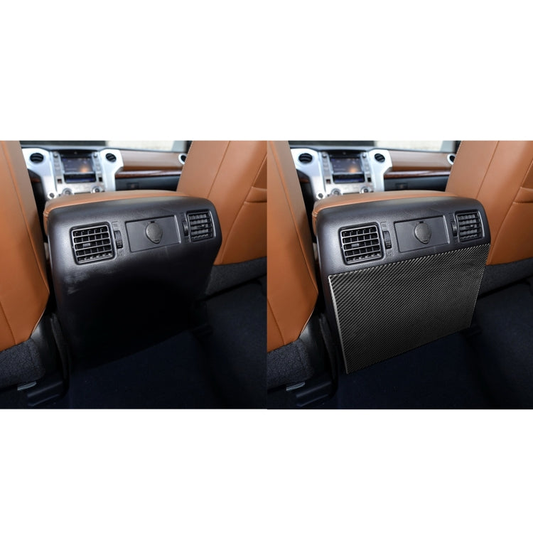 Carbon Fiber Car Rear Exhaust Air Outlet Anti-kick Panel Decorative Sticker for Toyota Tundra 2014-2018, Left Right Driving Universal by buy2fix