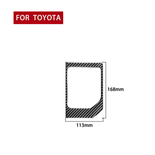 Carbon Fiber Car Gear Panel Decorative Sticker for Toyota Tundra 2014-2018, Left Right Driving Universal by buy2fix