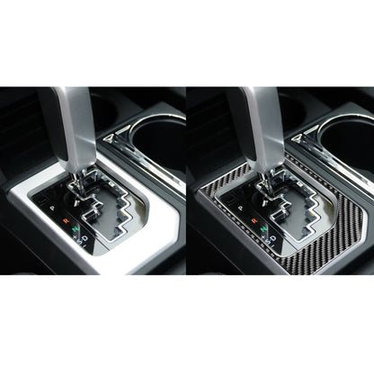 Carbon Fiber Car Gear Panel Decorative Sticker for Toyota Tundra 2014-2018, Left Right Driving Universal by buy2fix