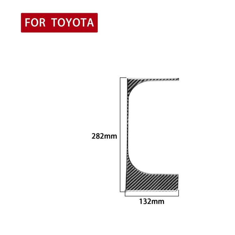 Carbon Fiber Car Cup Holder Frame Decorative Sticker for Toyota Tundra 2014-2018, Right Driving by buy2fix