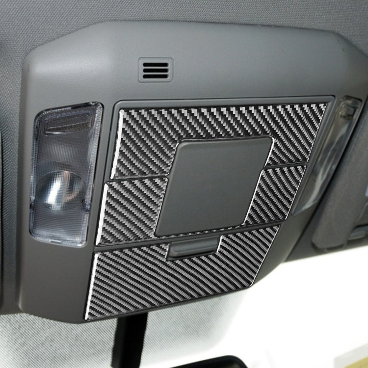4 PCS / Set Carbon Fiber Car Front Row Reading Light Panel Decorative Sticker for Toyota Tundra 2014-2018, Left Right Driving Universal - Car Interior Mouldings by buy2fix | Online Shopping UK | buy2fix