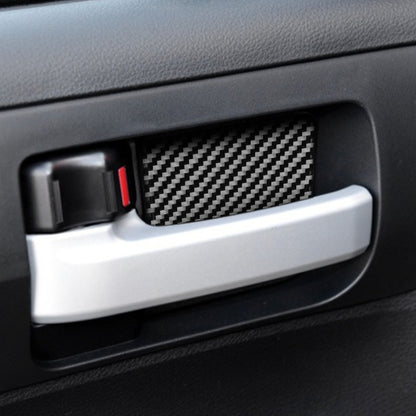 4 PCS / Set Carbon Fiber Car Inner Door Bowl Decorative Sticker for Toyota Tundra 2014-2018, Left Right Driving Universal - Car Interior Mouldings by buy2fix | Online Shopping UK | buy2fix