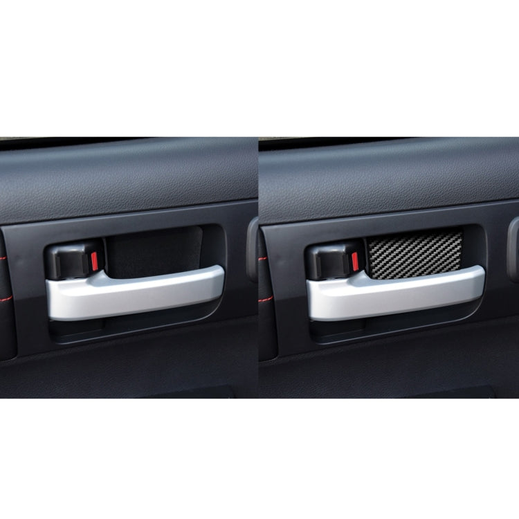 4 PCS / Set Carbon Fiber Car Inner Door Bowl Decorative Sticker for Toyota Tundra 2014-2018, Left Right Driving Universal - Car Interior Mouldings by buy2fix | Online Shopping UK | buy2fix