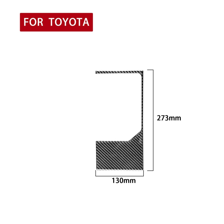 Carbon Fiber Car Gear Outer Frame Decorative Sticker for Toyota Tundra 2014-2018, Left Right Driving Universal by buy2fix