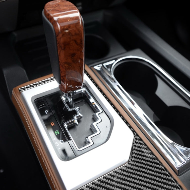 Carbon Fiber Car Gear Outer Frame Decorative Sticker for Toyota Tundra 2014-2018, Left Right Driving Universal by buy2fix