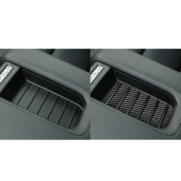 Carbon Fiber Car Armrest Box Slot Pad Decorative Sticker for Toyota Tundra 2014-2018, Left Right Driving Universal by buy2fix