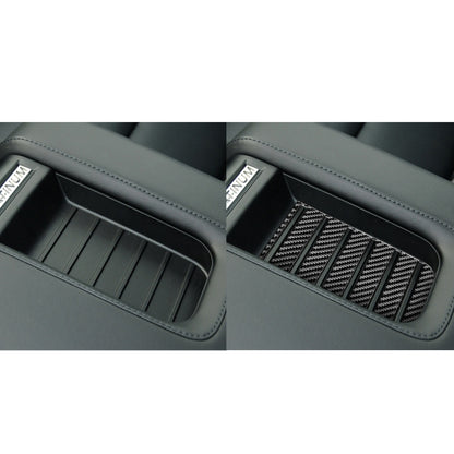Carbon Fiber Car Armrest Box Slot Pad Decorative Sticker for Toyota Tundra 2014-2018, Left Right Driving Universal by buy2fix