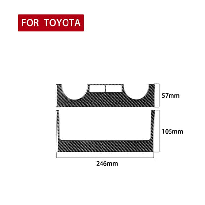 2 PCS / Set Carbon Fiber Car Central Control Air Conditioner Switch Panel Decorative Sticker for Toyota Tundra 2014-2018, Left Right Driving Universal by buy2fix