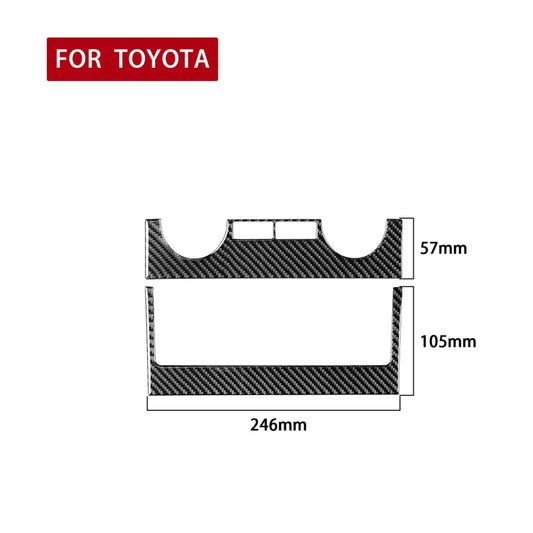 2 PCS / Set Carbon Fiber Car Central Control Air Conditioner Switch Panel Decorative Sticker for Toyota Tundra 2014-2018, Left Right Driving Universal by buy2fix