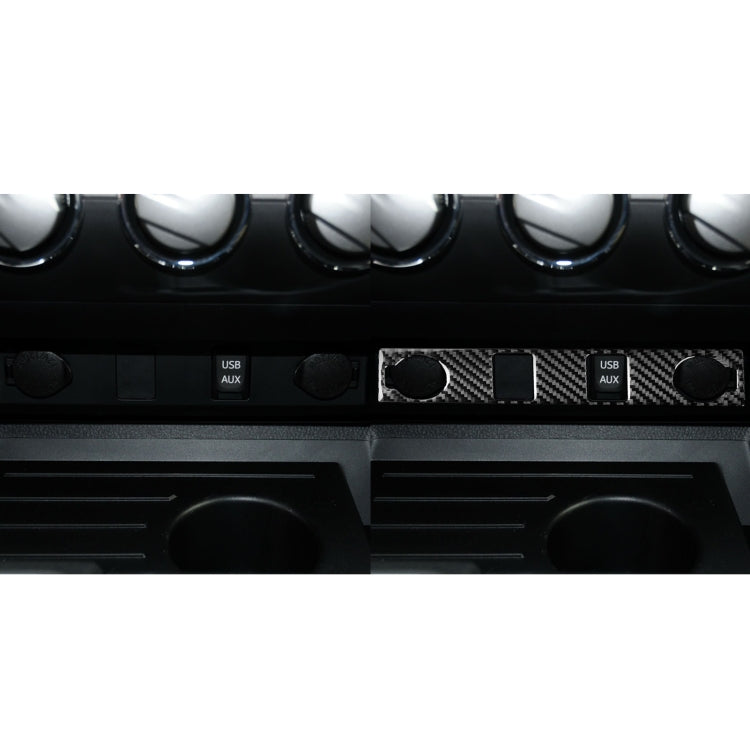 Carbon Fiber Car Cigarette Lighter Switch Decorative Sticker for Toyota Tundra 2014-2018, Left Right Driving Universal by buy2fix