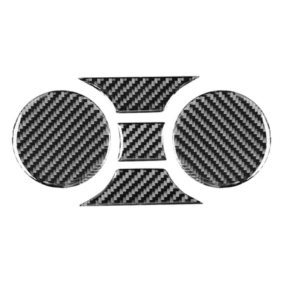 5 PCS / Set Carbon Fiber Car Central Control Cup Holder Panel Decorative Sticker for Toyota Tundra 2014-2018, Left Right Driving Universal by buy2fix