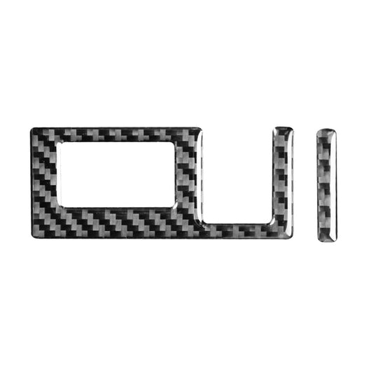 2 PCS / Set Carbon Fiber Car Headlight Switch Ring Decorative Sticker for Toyota Tundra 2014-2018, Left Right Driving Universal by buy2fix