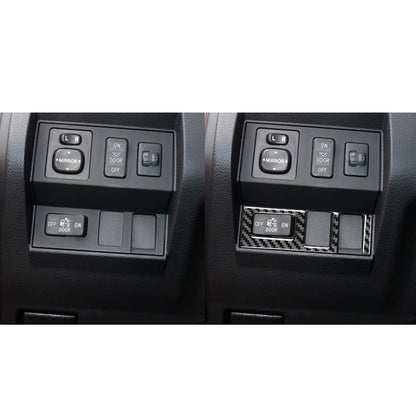 2 PCS / Set Carbon Fiber Car Headlight Switch Ring Decorative Sticker for Toyota Tundra 2014-2018, Left Right Driving Universal by buy2fix