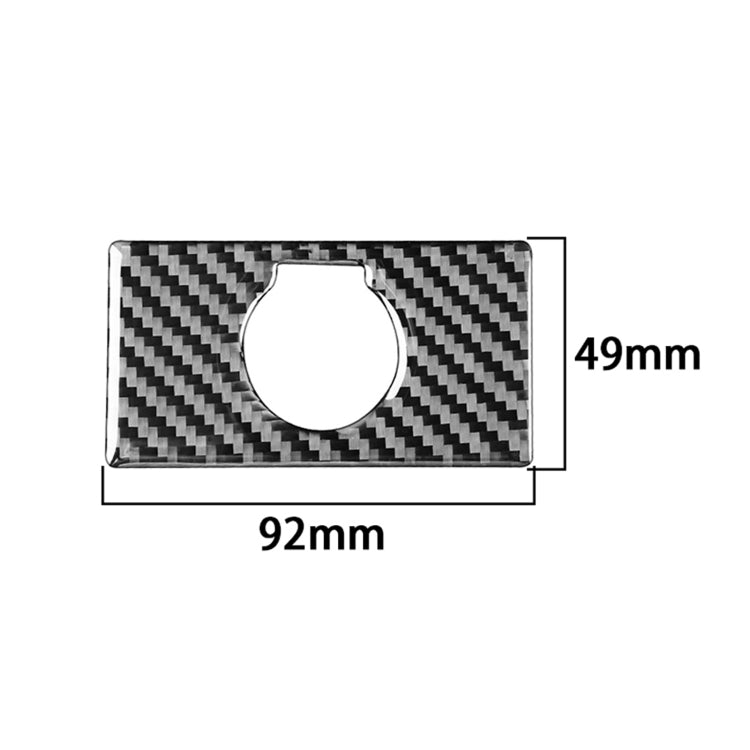 Carbon Fiber Car Rear Cigarette Lighter Switch Decorative Sticker for Toyota Tundra 2014-2018, Left Right Driving Universal by buy2fix